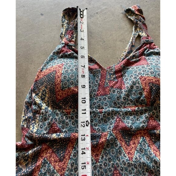 AMERICAN RAG CIE Summer Festival Dress XS Bohemian Handkerchief Hem Wide Straps - Picture 8 of 15